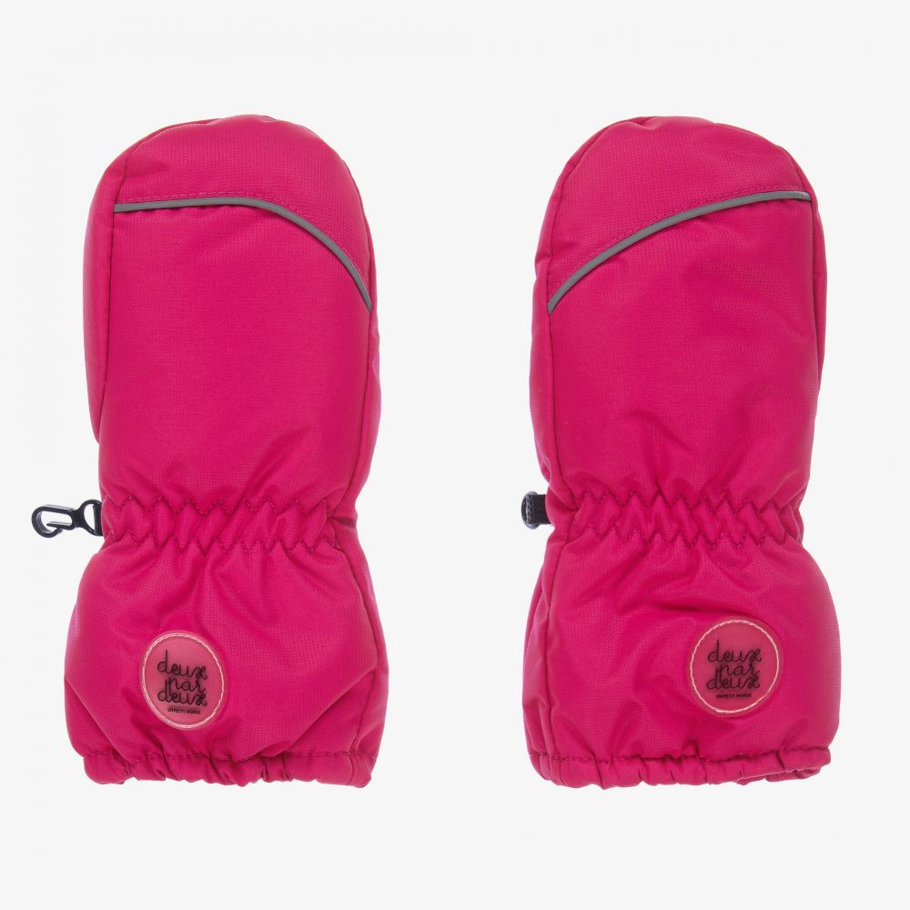 Deux par Deux - Fuschia Pink Ski Mittens | Childrensalon