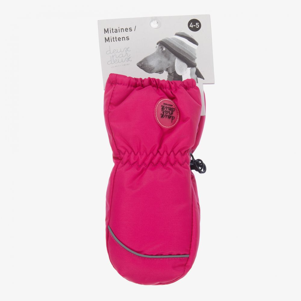 Deux par Deux-Fuschia Pink Ski Mittens | Childrensalon Outlet
