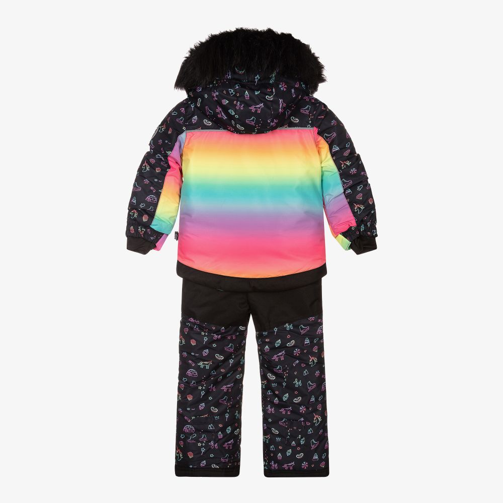 Deux par Deux-Girls Black 3 Piece Snowsuit | Childrensalon Outlet