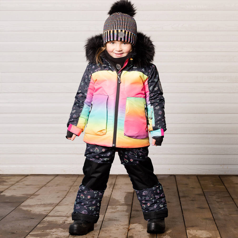 Deux par Deux-Girls Black 3 Piece Snowsuit | Childrensalon Outlet