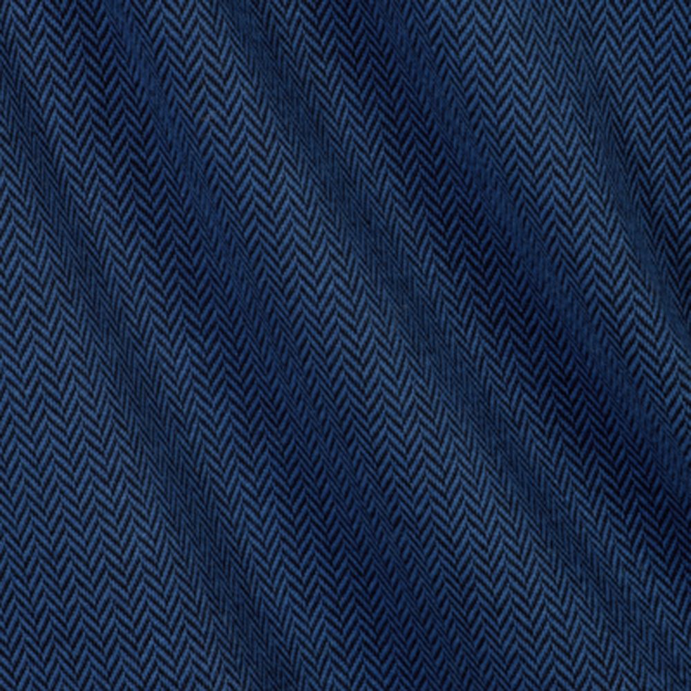 Deux par Deux-Girls Blue Herringbone Dress | Childrensalon Outlet