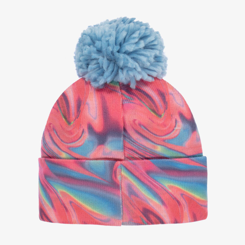 Deux par Deux-Теплая шапка с помпоном розовая и синяя для девочек | Childrensalon Outlet