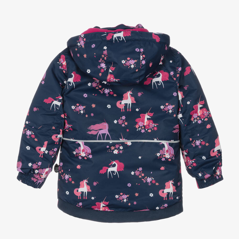 Deux par Deux-Girls Pink & Navy Blue Snowsuit Set | Childrensalon Outlet