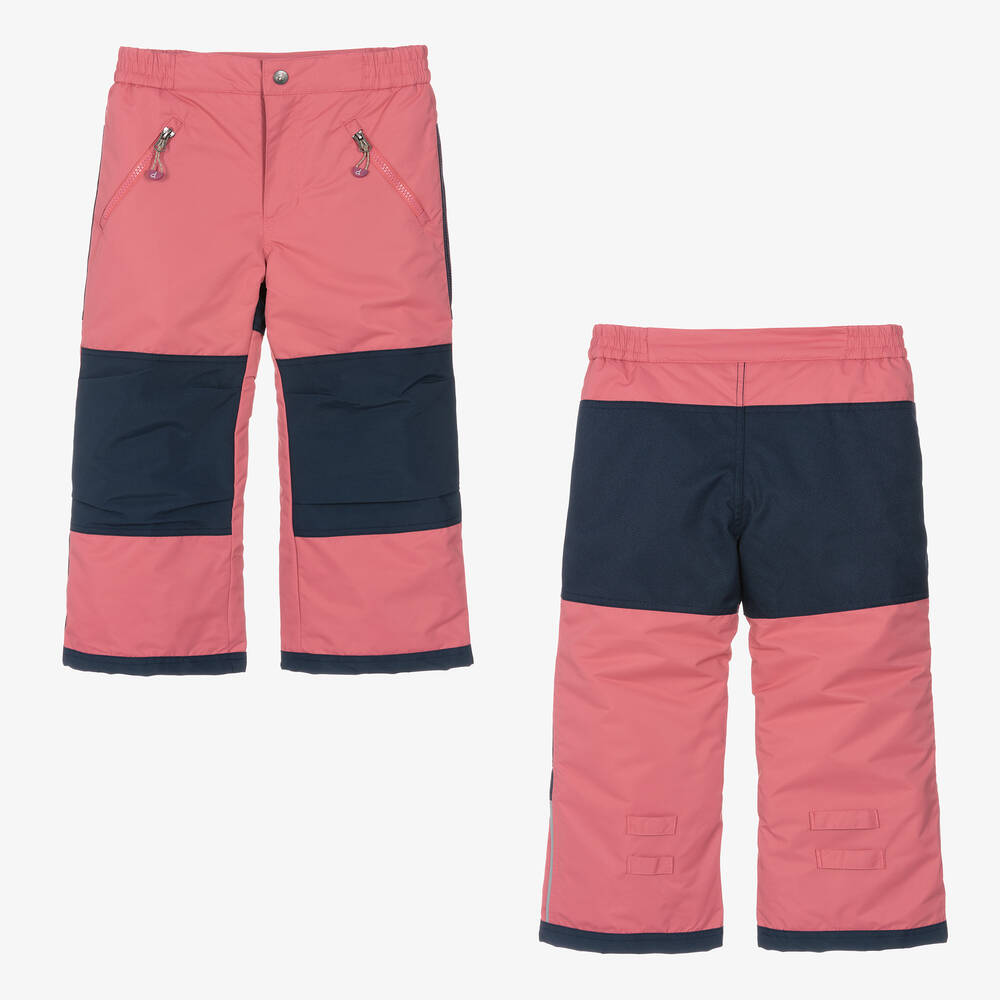 Deux par Deux-Girls Pink & Navy Blue Snowsuit Set | Childrensalon Outlet