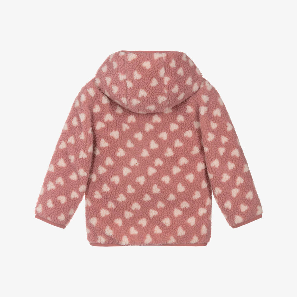 Deux par Deux-Girls Pink Reversible Hooded Jacket | Childrensalon Outlet