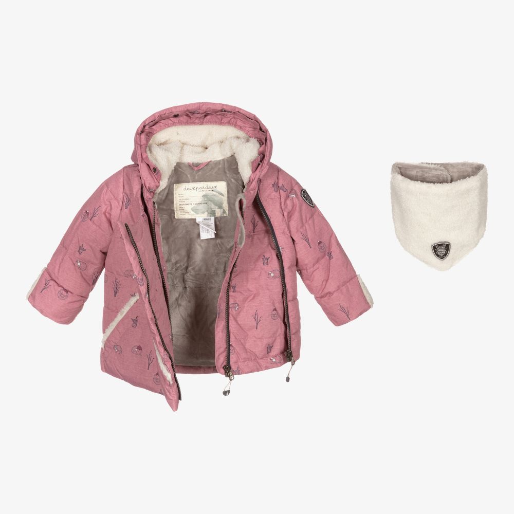 Deux par Deux Pink 3 Piece Snowsuit Set Childrensalon Outlet