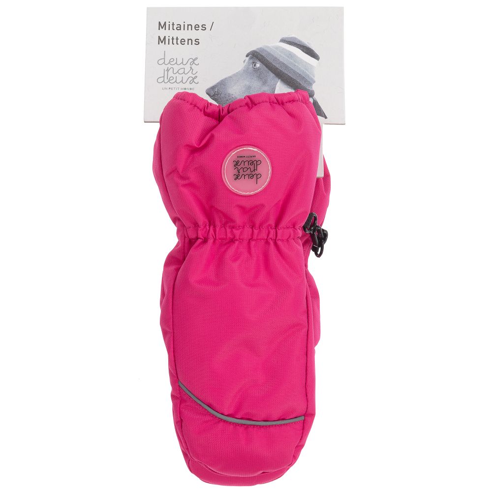Deux par Deux-Розовые лыжные варежки | Childrensalon Outlet