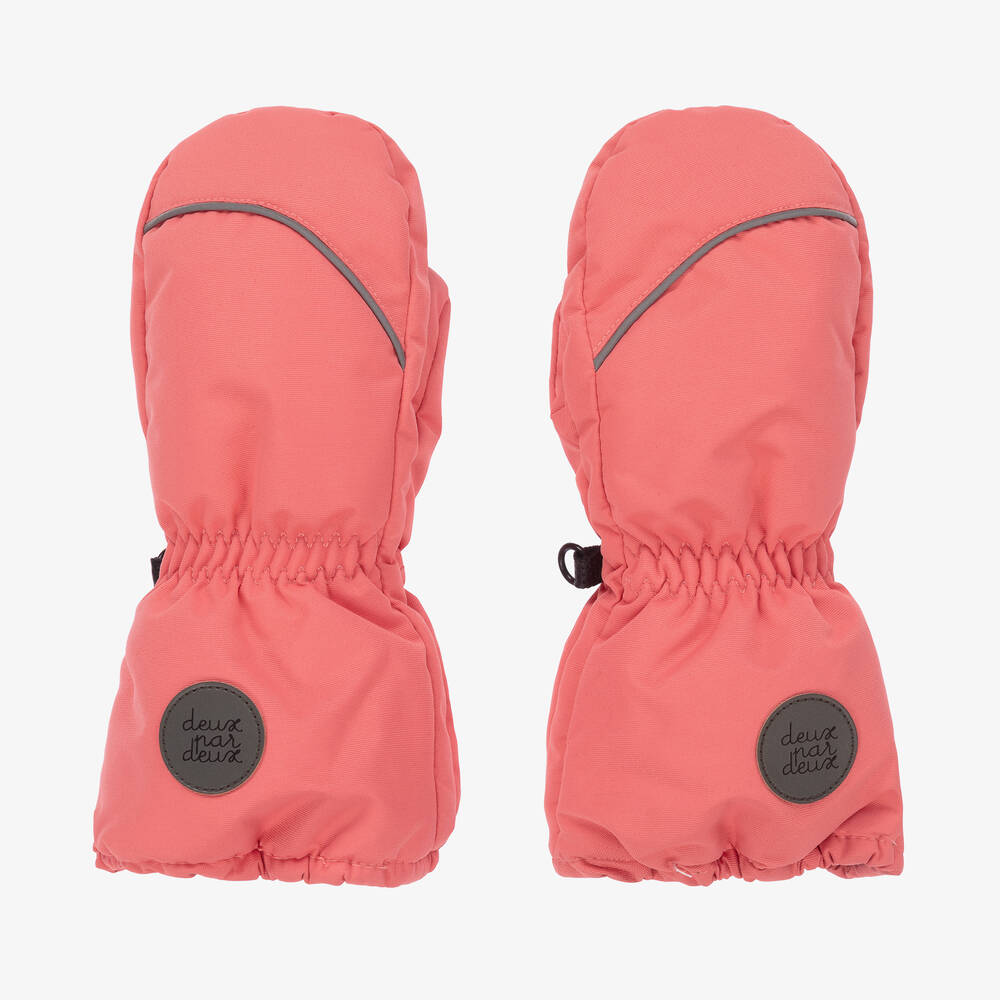 Deux par Deux - Pink Ski Mittens | Childrensalon