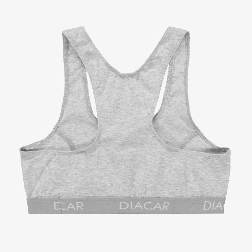 Diacar-Girls Charcoal Soft Knit Bralette | Childrensalon Outlet