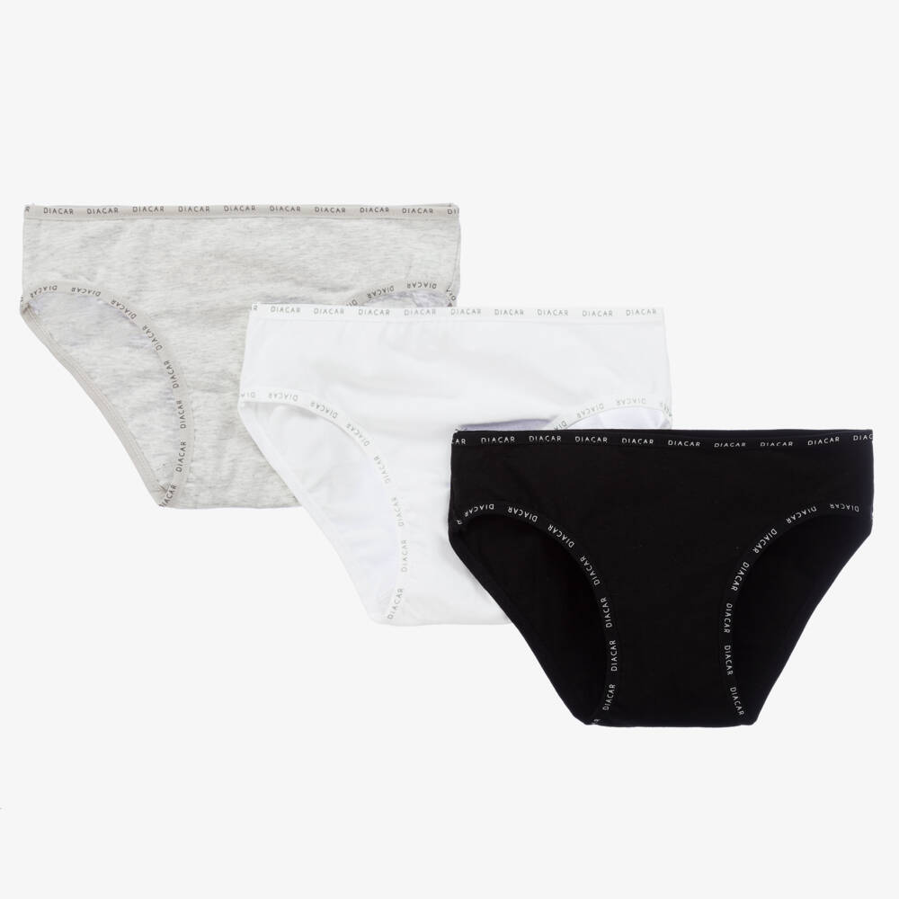 Diacar-Girls Trio Cotton Brief Set | Childrensalon Outlet