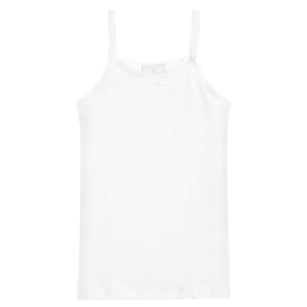Diacar - Girls White Camisole Vest | Childrensalon