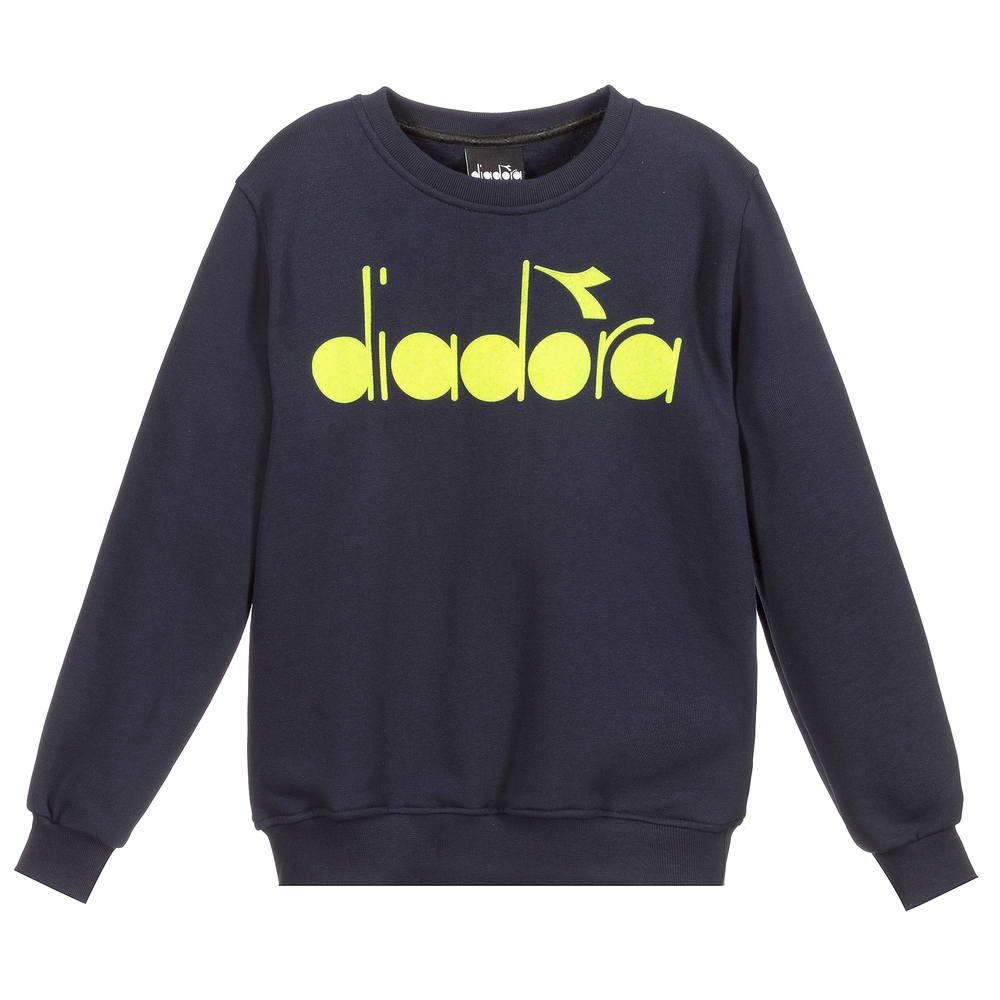 Diadora - Blue Cotton Sweatshirt | Childrensalon