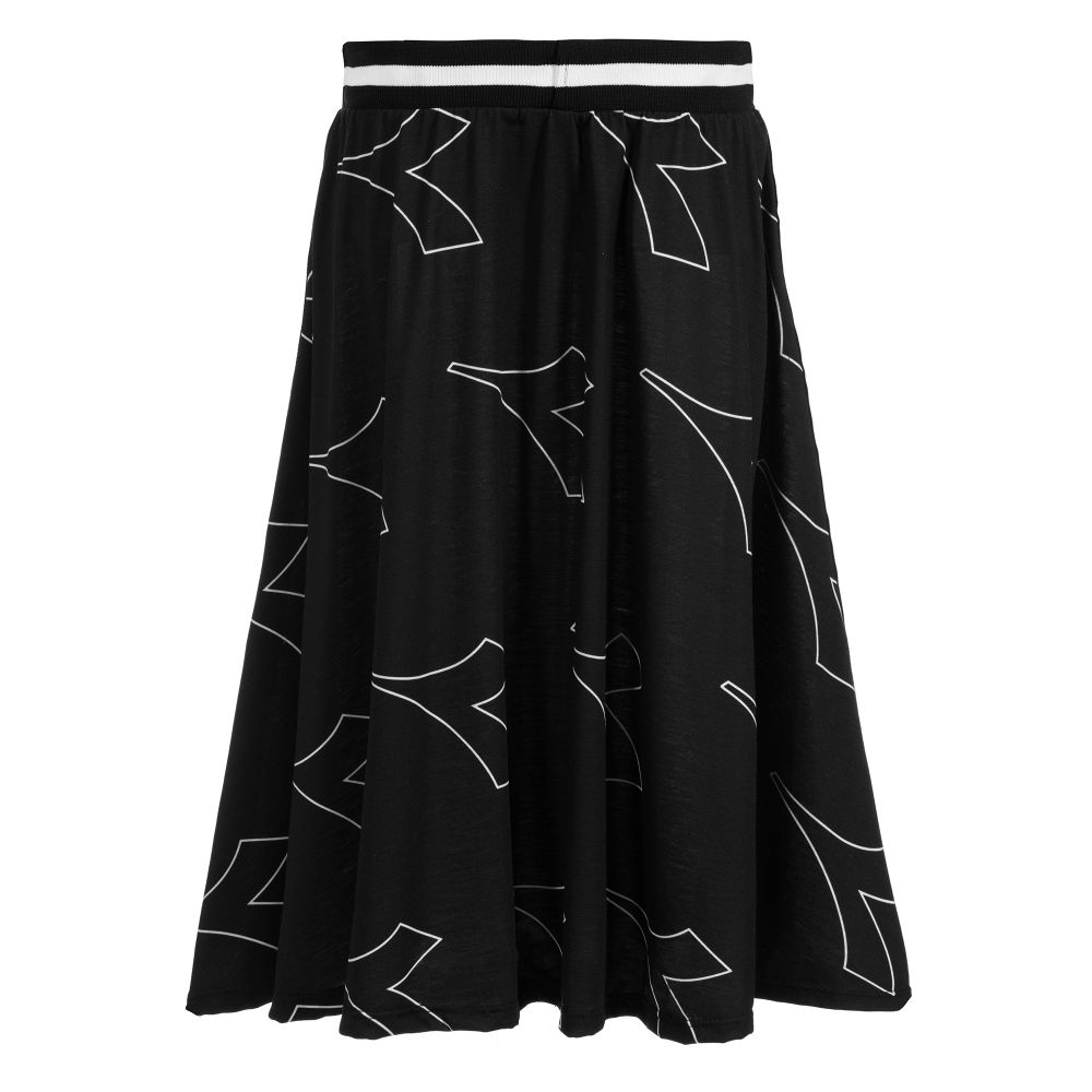  ديادورا-تنورة لوغو جيرسي لون أسود وأبيض | Childrensalon Outlet