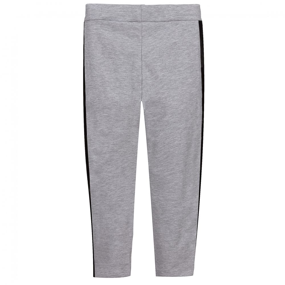 Diadora-Girls Grey Cotton Leggings  | Childrensalon Outlet