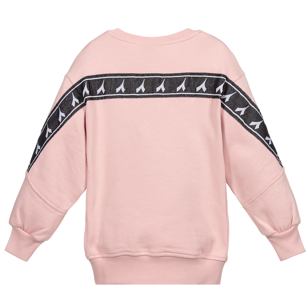  ديادورا-Girls Pink Cotton Sweatshirt | Childrensalon Outlet