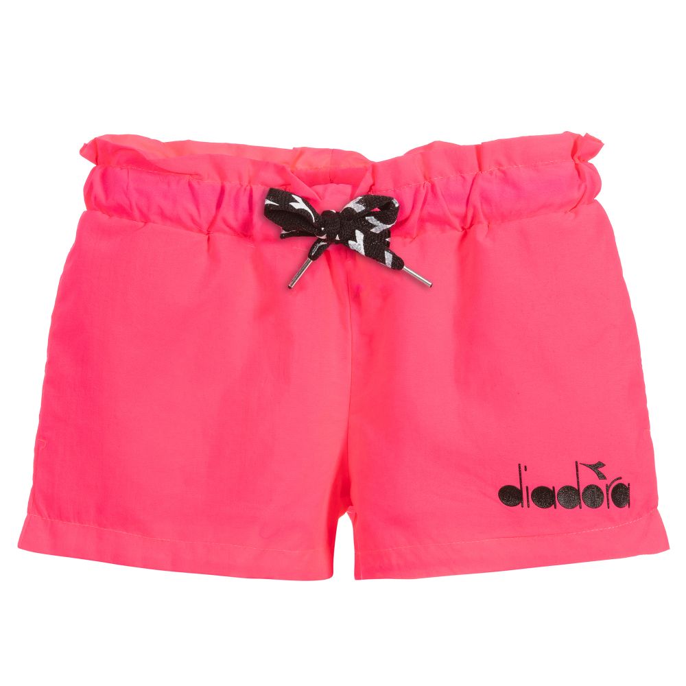 Girls Pink Logo Shorts