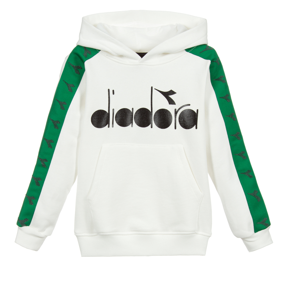 Diadora - Ivory Cotton Hoodie | Childrensalon