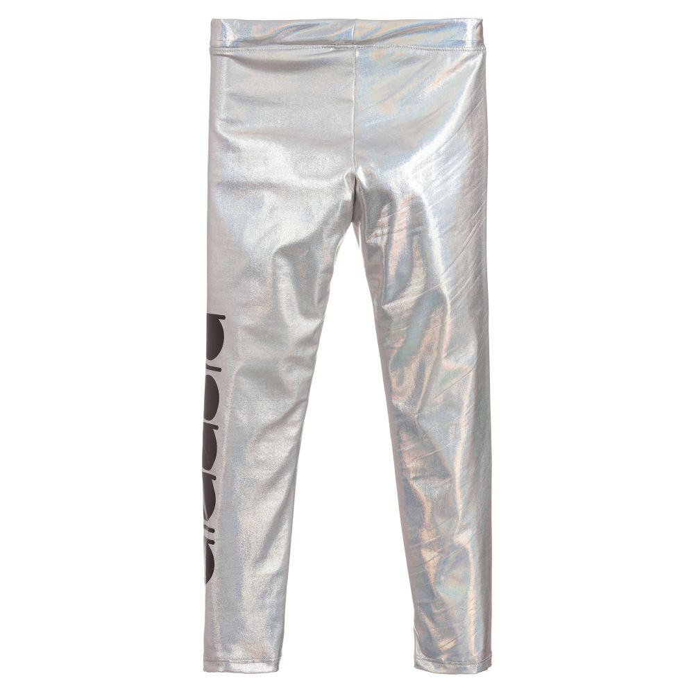 Diadora Teen Girls Silver Logo Leggings
