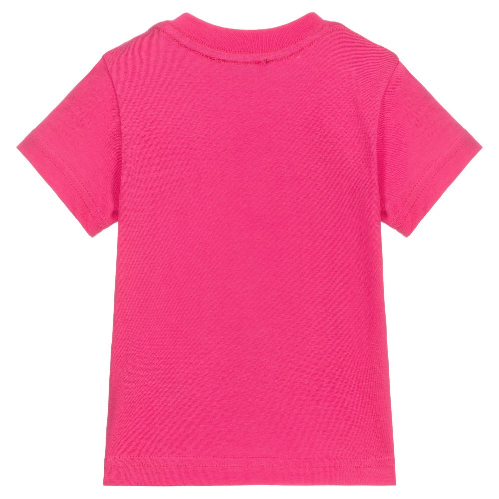 Diesel - Baby Girls Pink Logo T-Shirt