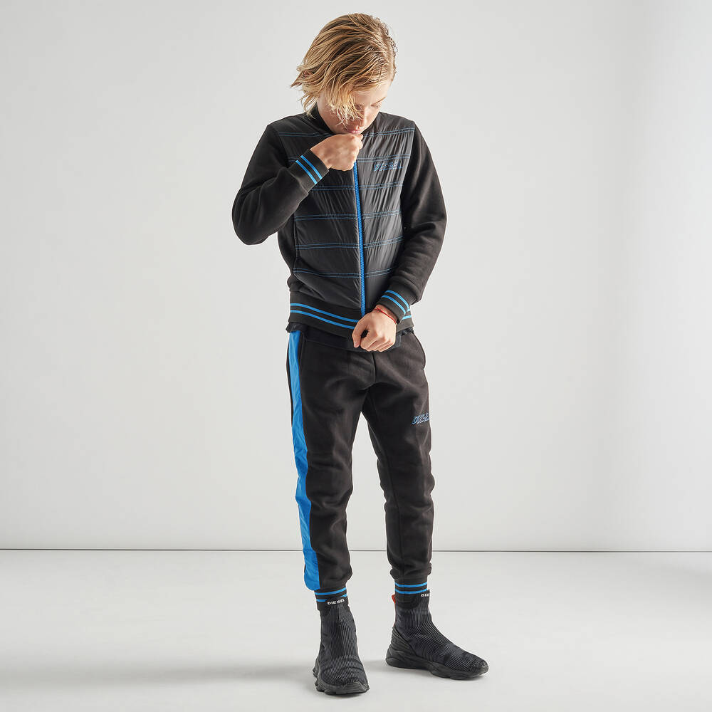 Diesel-Black & Blue Joggers | Childrensalon Outlet