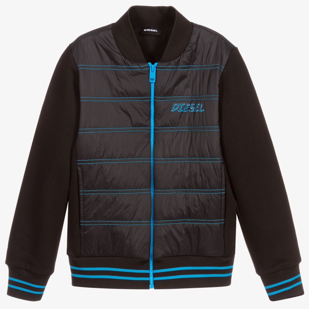 Diesel-Черно-синий топ на молнии | Childrensalon Outlet