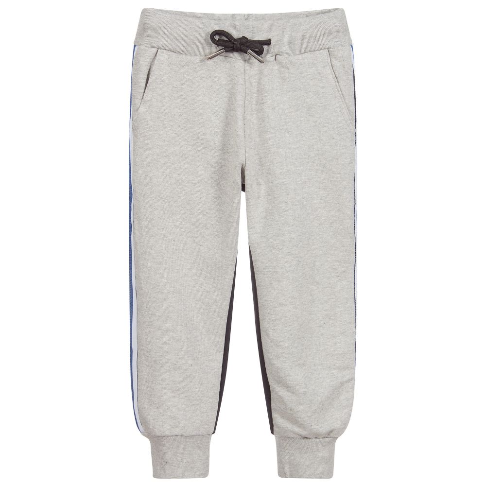 Diesel - Black & Grey Cotton Joggers | Childrensalon