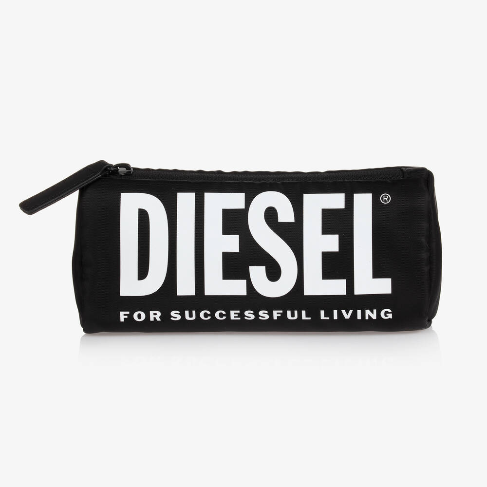 Diesel - Black Logo Pencil Case (20cm) | Childrensalon