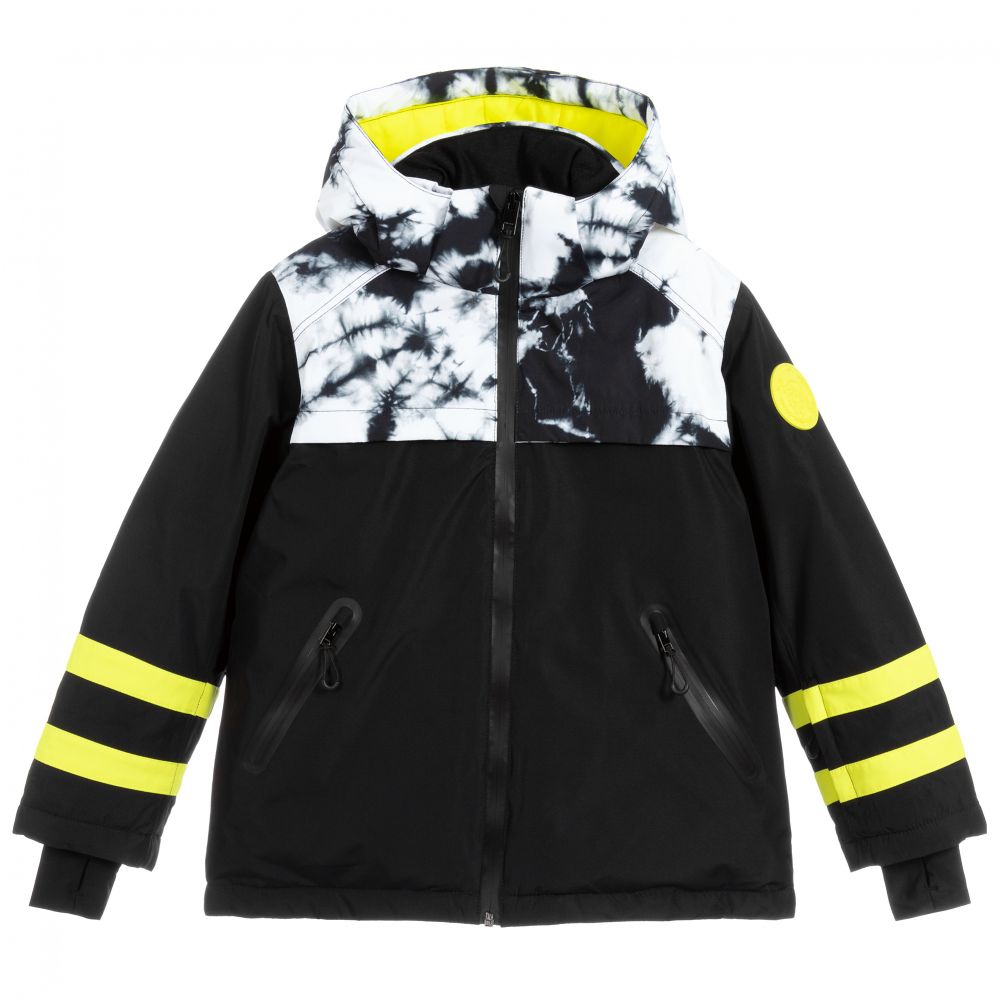 Diesel - Veste de ski noire et blanche  | Childrensalon