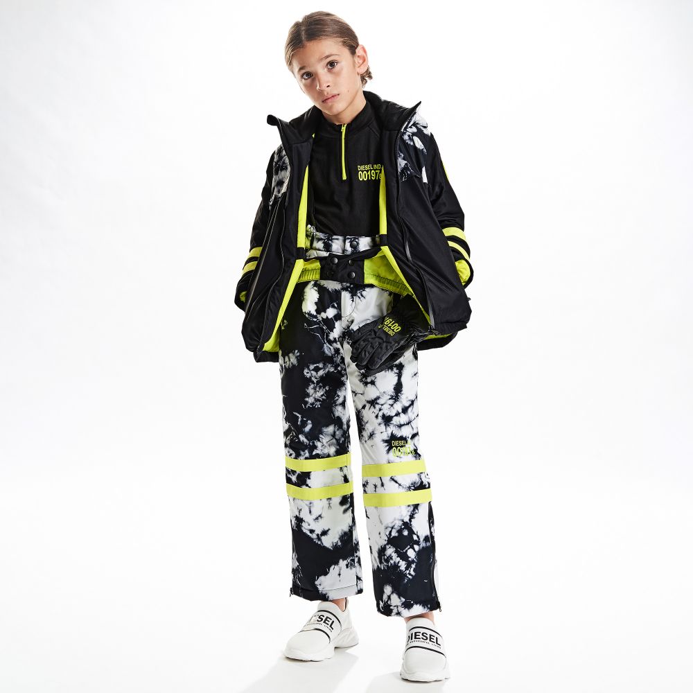 Kids white ski jacket store