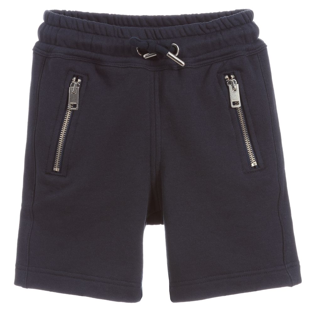Diesel - Blue Cotton Bermuda Shorts | Childrensalon