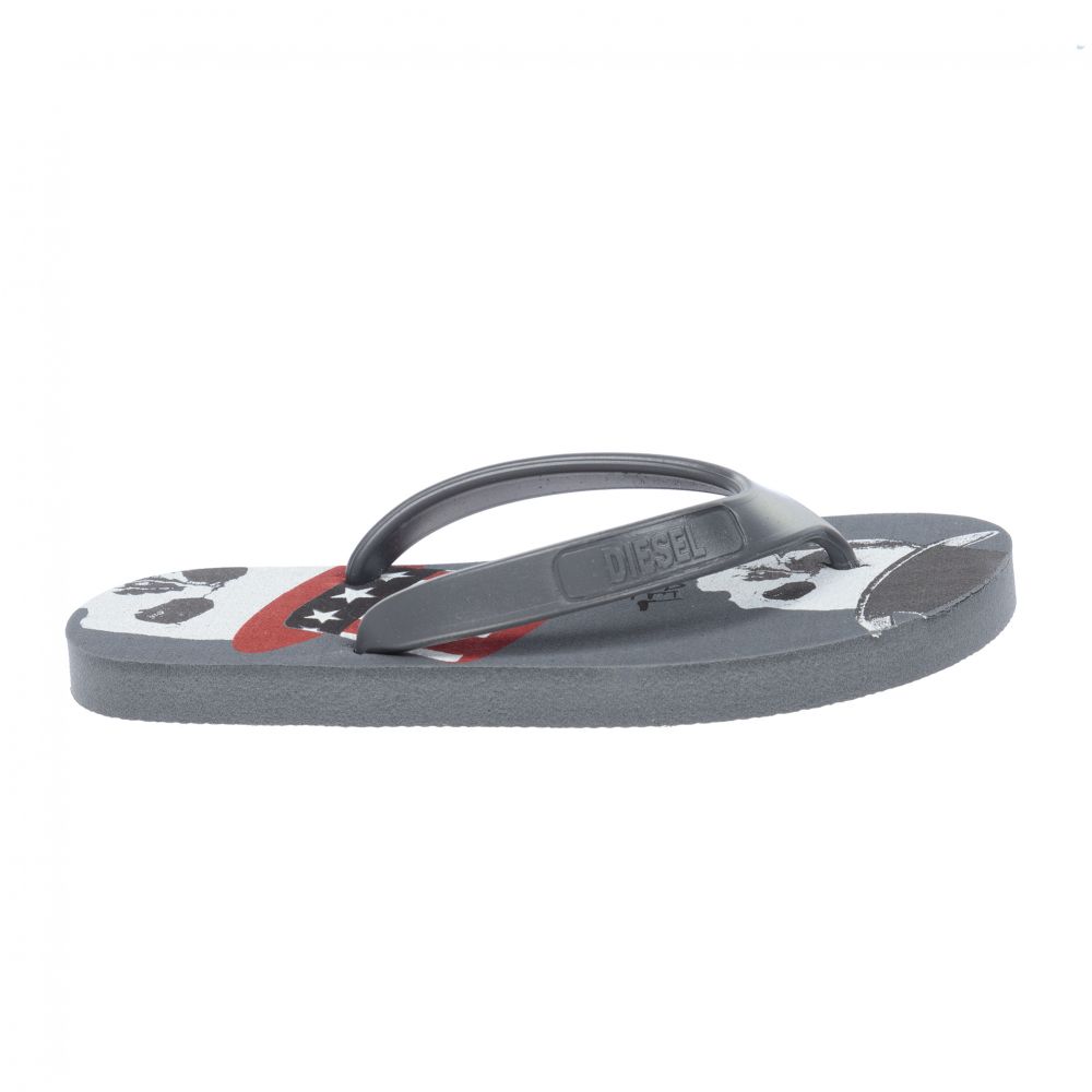 Boys black on sale flip flops
