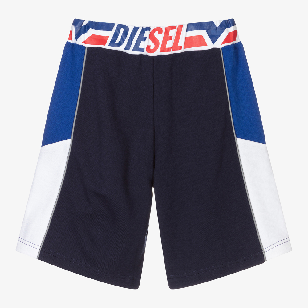 Diesel-Boys Blue Cotton Jersey Shorts | Childrensalon Outlet