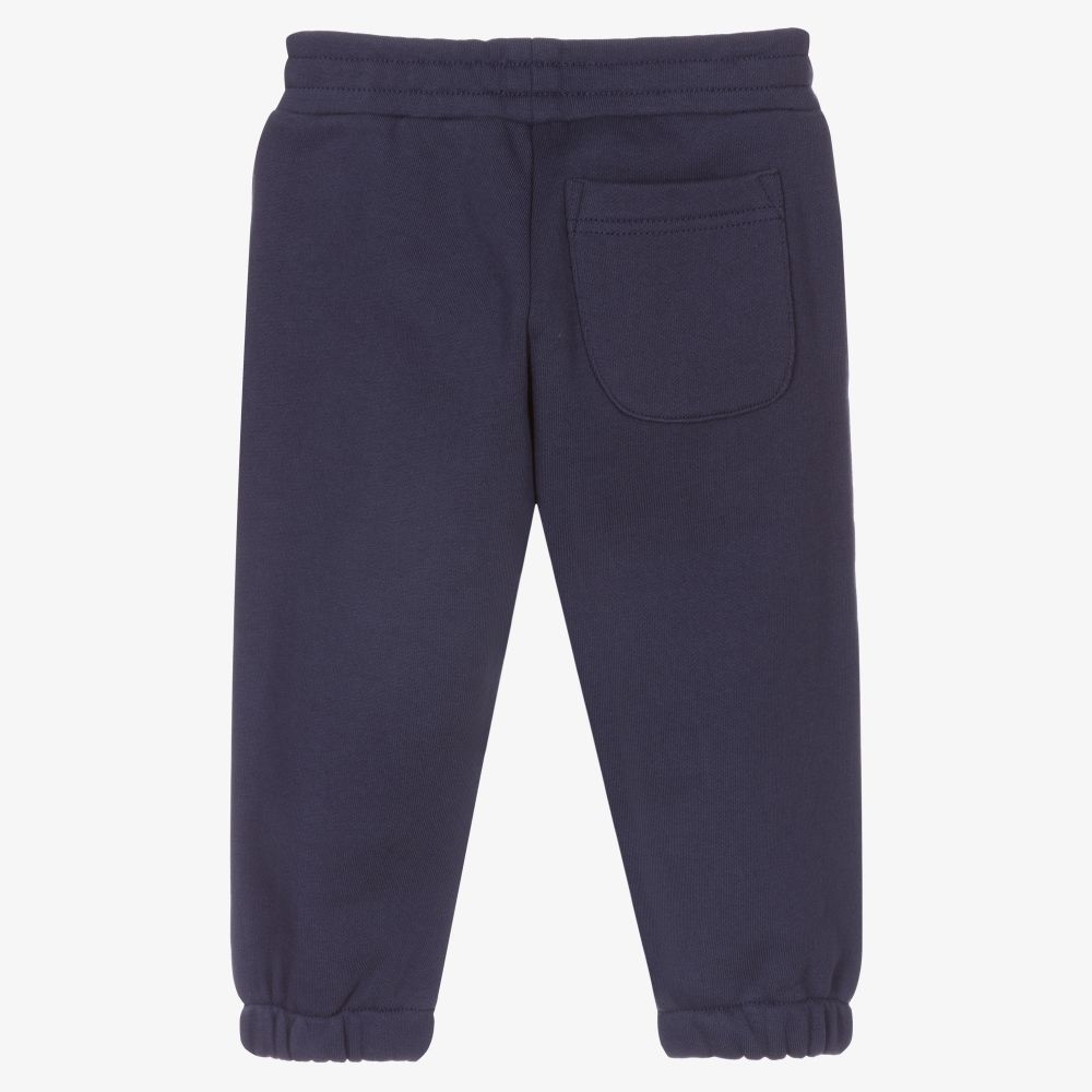 Diesel-Boys Blue Cotton Logo Joggers | Childrensalon Outlet