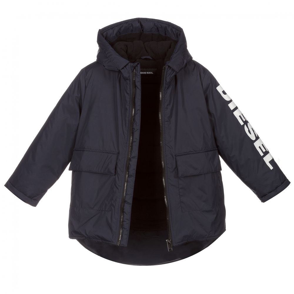 Diesel Boys Blue Padded Coat