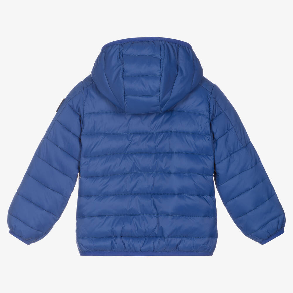 Diesel-Boys Blue Puffer Coat | Childrensalon Outlet