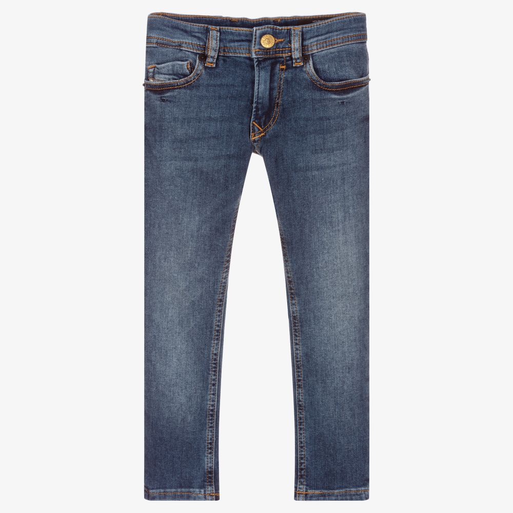 Diesel - Boys Blue Skinny Denim Jeans | Childrensalon