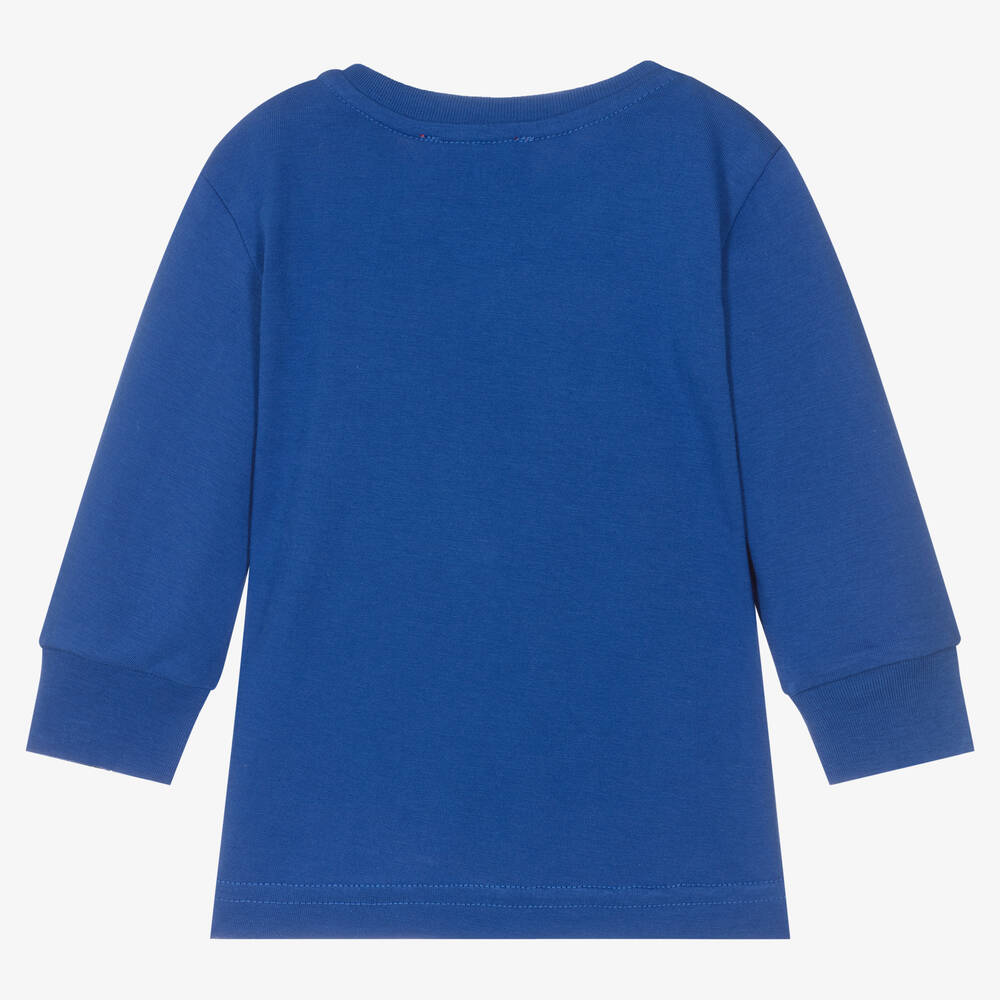 Diesel-Синий топ с надписью для мальчиков | Childrensalon Outlet