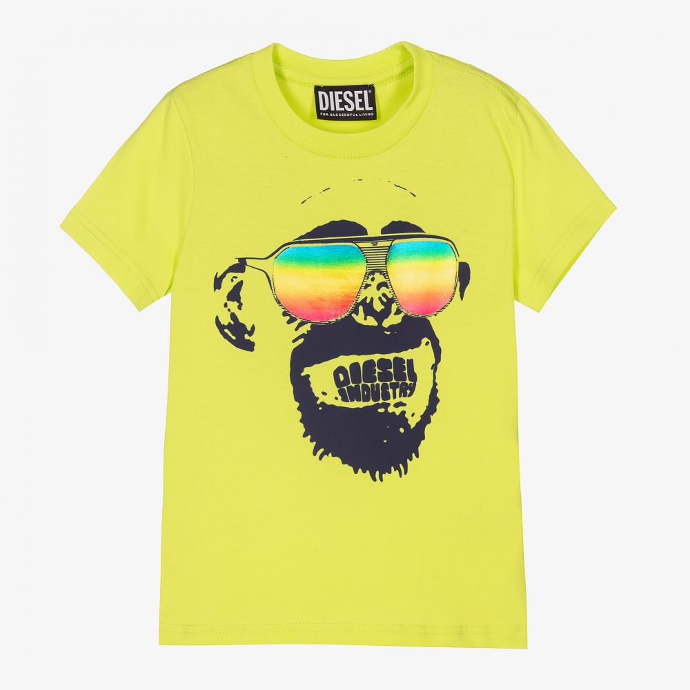 Diesel t shirt green on sale