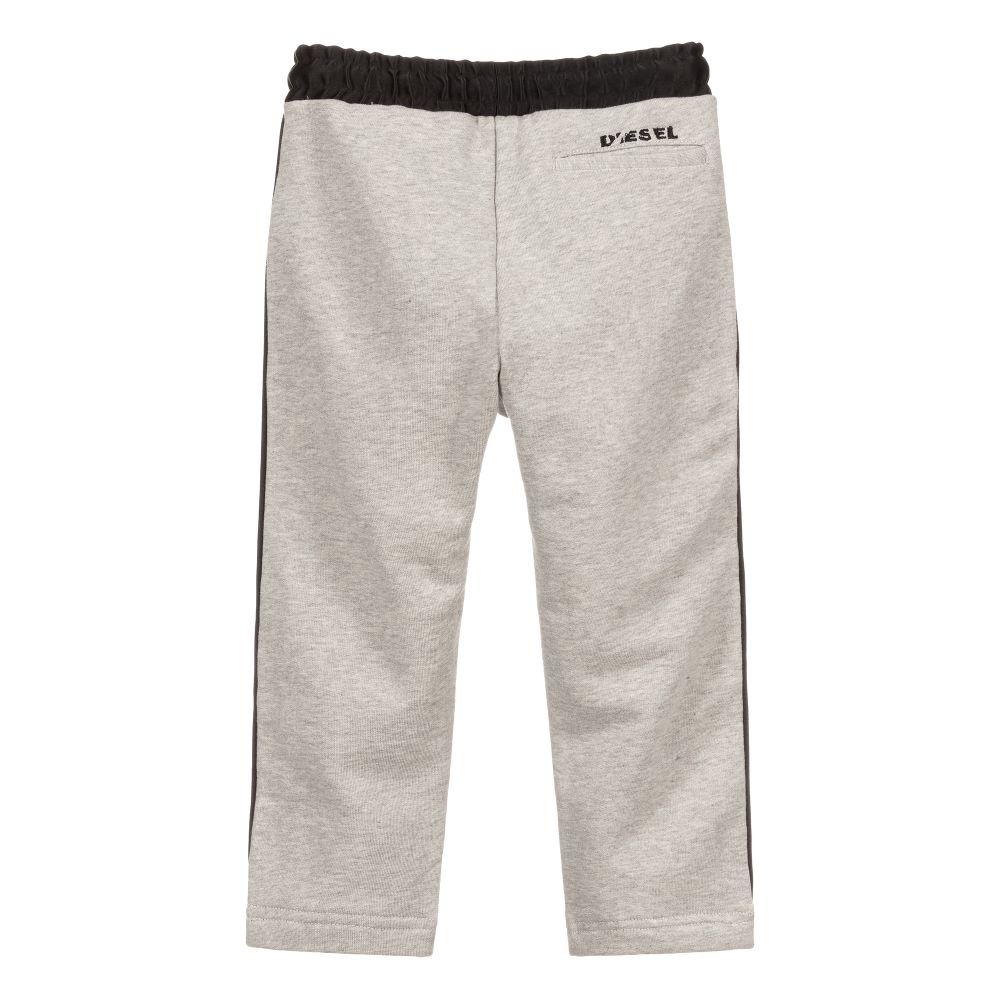 Diesel Boys Grey Logo Joggers Childrensalon Outlet