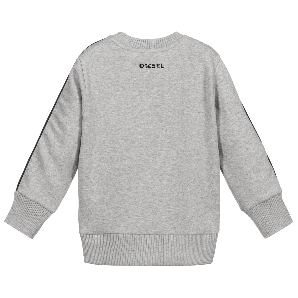 Diesel grey sweatshirt clearance