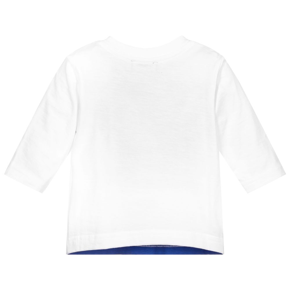 Diesel Boys White Cotton Top Childrensalon Outlet