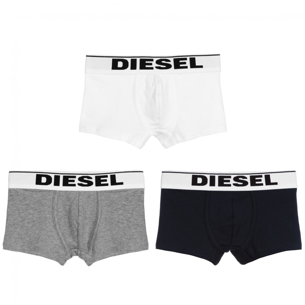 Diesel - Cotton Boxer Shorts (3 Pack) | Childrensalon