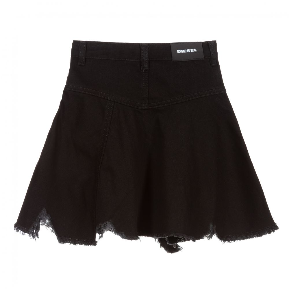 Toddler girl black jean skirt outlet