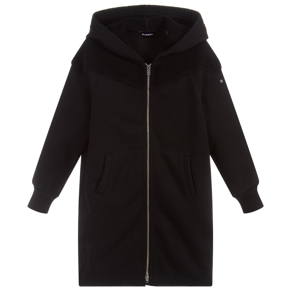 Diesel-Girls Black Jersey Dress | Childrensalon Outlet