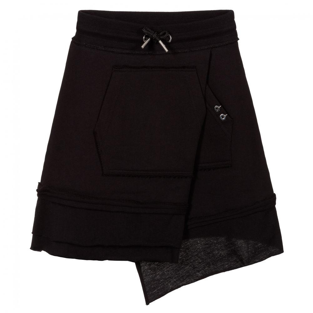 Diesel - Girls Black Jersey Skirt | Childrensalon