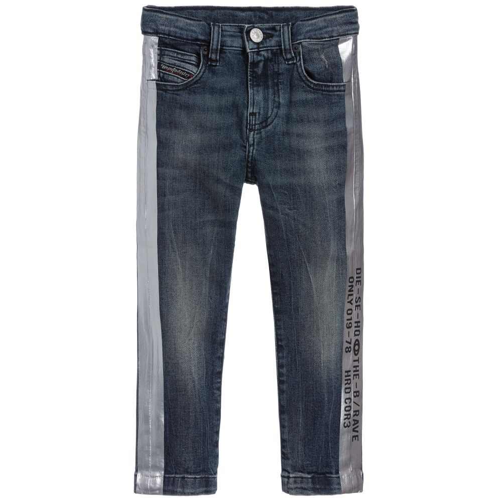 Diesel - Girls Blue Slim-Skinny Jeans | Childrensalon