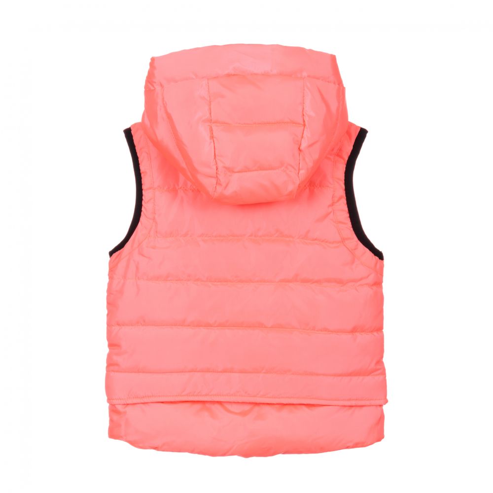 Diesel Girls Pink Hooded Gilet Jacket Childrensalon Outlet