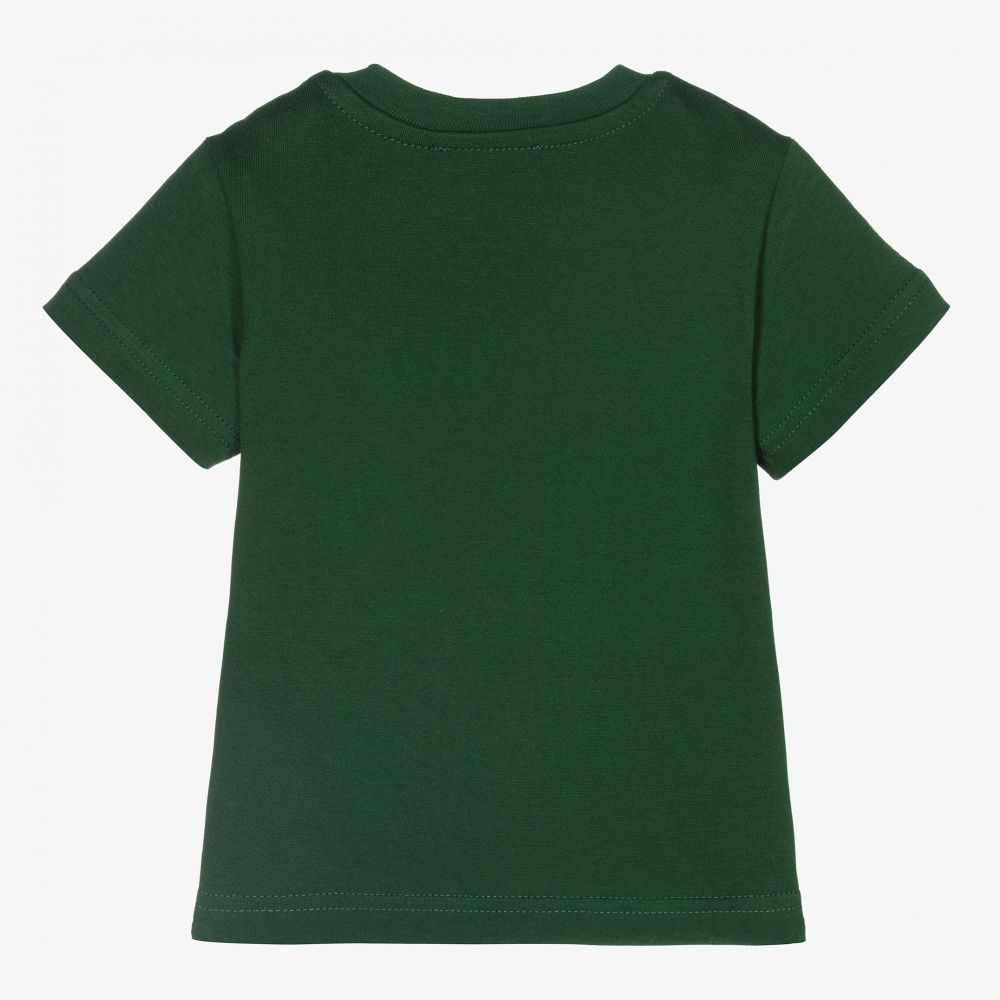 Diesel - Green Cotton Logo T-Shirt | Childrensalon Outlet