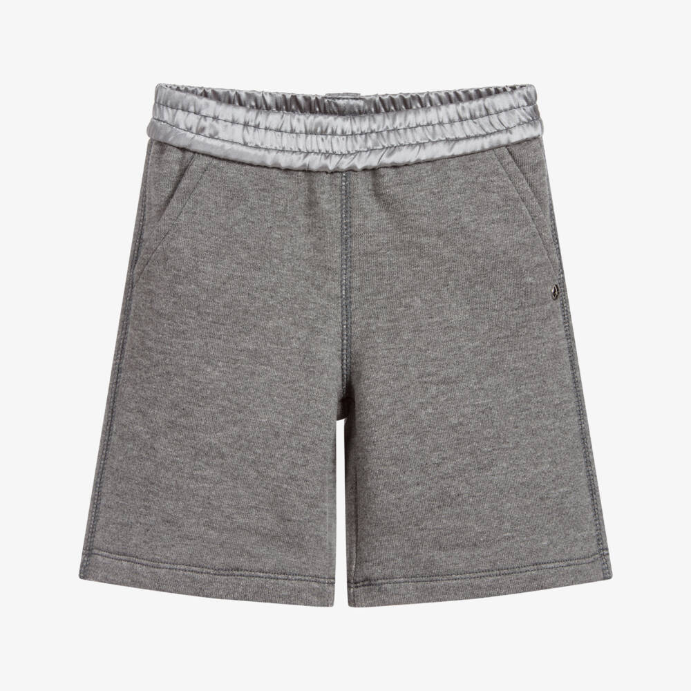 Diesel-Grey Cotton Shorts | Childrensalon Outlet