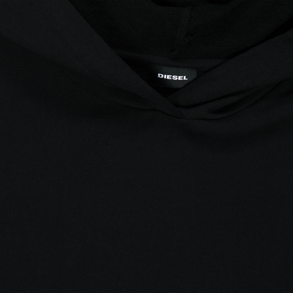 Diesel-Preloved Girls Black Jersey Dress with Silver Star (12 years) | Childrensalon Outlet